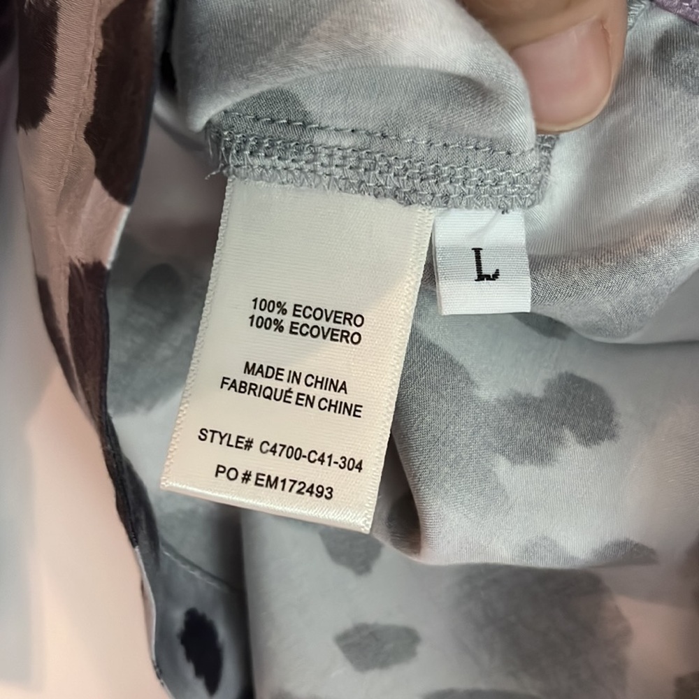 Raglan Sleeve Leopard Print Button Down Blouse Fr… - image 7